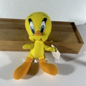 Vintage 1997 Tweety Bird Plush 9” Looney Tunes Ace Play-By-Play Warner Brothers